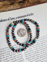 Load image into Gallery viewer, The Shirley Pearl Bracelet - Spiny x Turquoise 6mm