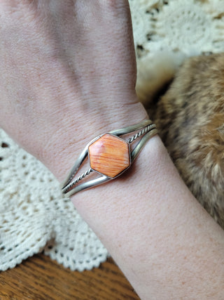 The Marcy Cuff - Orange Spiny Oyster