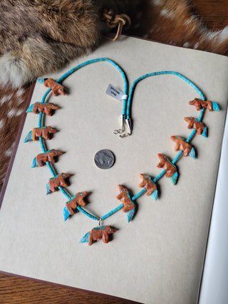 Wild Mustang Fetish Necklace - B