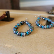 Load image into Gallery viewer, The Samantha Hoops - Navajo Pearls