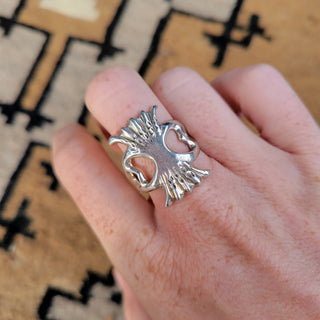 Stamped Saddle Rings